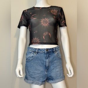 Boho Mesh Crop Top